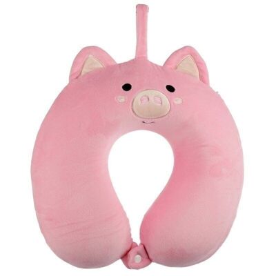 Relaxeazzz Pig Plush Memory Foam Travel Pillow