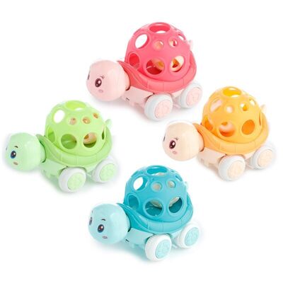 Soft Shell Tortoise con Bell Friction Push/Pull Action Toy