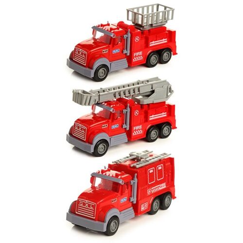 Fire Engine Rescue Truck Pull Back Action Toy