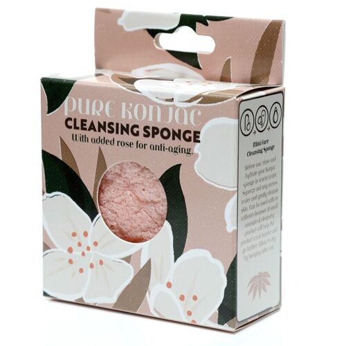 Florens Jasminum Pure Konjac Cleansing Sponge with Rose