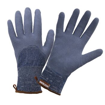 Gants de jardinage très résistants, imperméables & solides pour les gros travaux couleur bleu DENIM-Taille 7 3