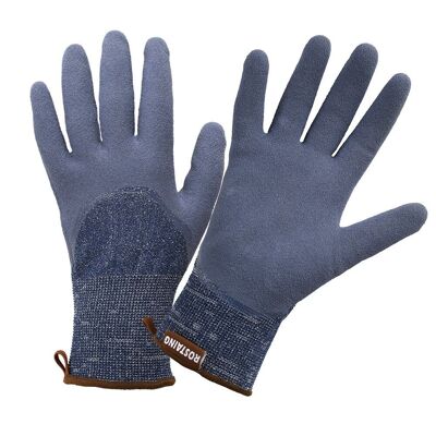 Gants de jardinage très résistants, imperméables & solides pour les gros travaux couleur bleu DENIM-Taille 7
