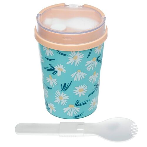 Daisy Lane Pick of the Bunch Reusable Lunch Pot / Snack Pot with Spork 500ml
