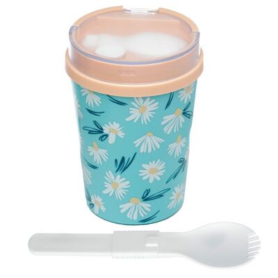 Daisy Lane Pick of the Bunch Reusable Lunch Pot / Snack Pot with Spork 500ml