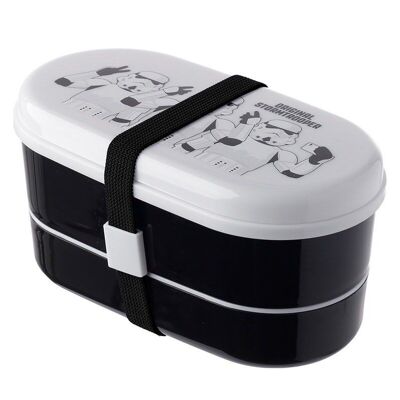 Die Original Stormtrooper Stacked Bento Box Lunchbox mit Besteck