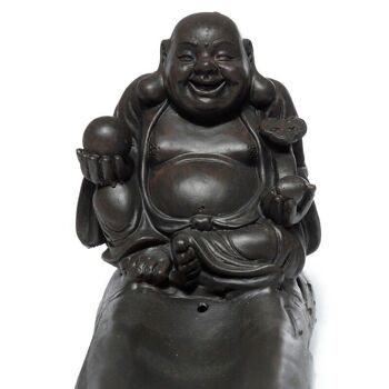 Peace of the East Chinese Laughing Buddha Ashcatcher Bâton d'encens Brûleur 3
