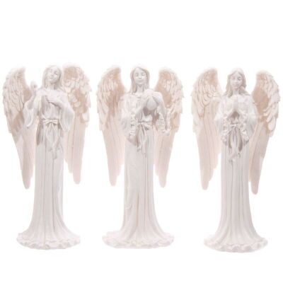 Figura ángel blanco de pie 20cm