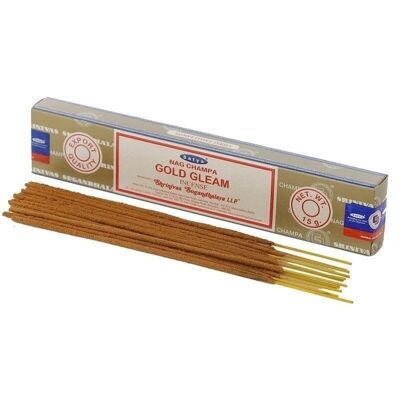 01354 Satya Gold Gleam Nag Champa Incense Sticks