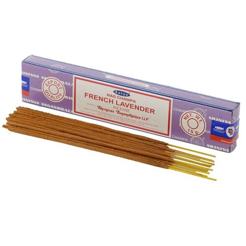 01353 Satya French Lavender Nag Champa Incense Sticks