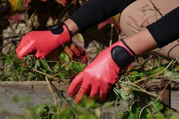 Gants de jardinage protection intégrale couleur rose MAXIMA - Taille 08 2