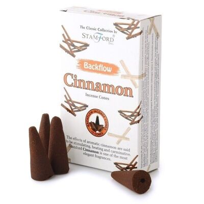 37422 Stamford Backflow Incense Cones - Cinnamon