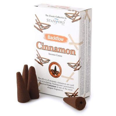 37422 Stamford Backflow Incense Cones Cinnamon