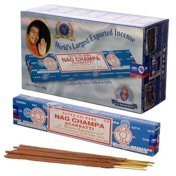 01401/01023 Bâtonnets d'encens Satya Nag Champa 15g