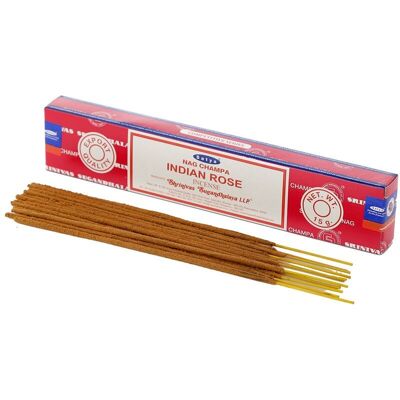 01360 Satya Indian Rose Nag Champa Incense Sticks