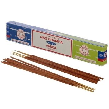 01304 Bâtonnets d'encens Satya Nag Champa et Aruda 1