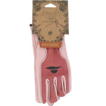 Gants de jardinage en cuir de qualité, confort et dextérité couleur rose MISS- Taille 08 2