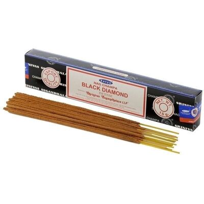 01346 Satya Black Diamond Nag Champa Incense Sticks