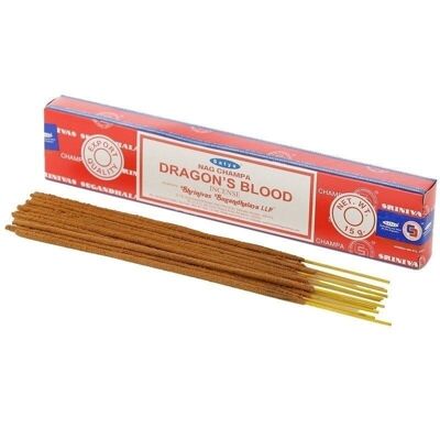 01407 Satya VFM Dragons Blood Nag Champa Incense Sticks