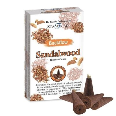 37430 Stamford Backflow Incense Cones - Sandalwood