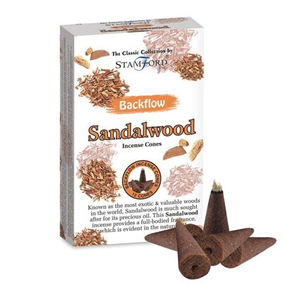 37430 Coni di incenso Stamford Backflow Legno di sandalo