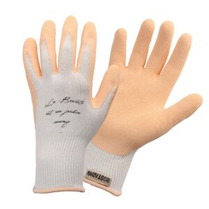 Gants de jardinage très fins, au parfum naturel eucalyptus, couleur abricot claire NUDE - Taille 08