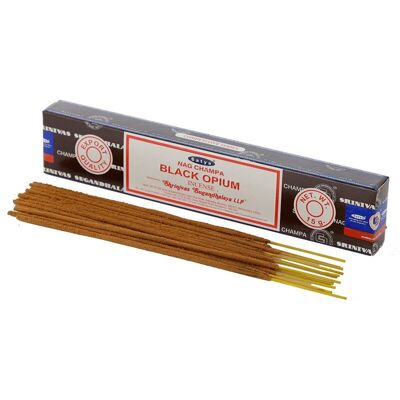 01347 Satya Black Opium Nag Champa Incense Sticks