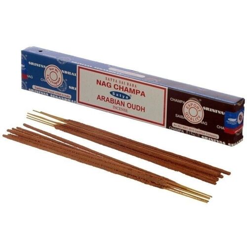 01302 Satya Nag Champa & Arabian Oudh Incense Sticks