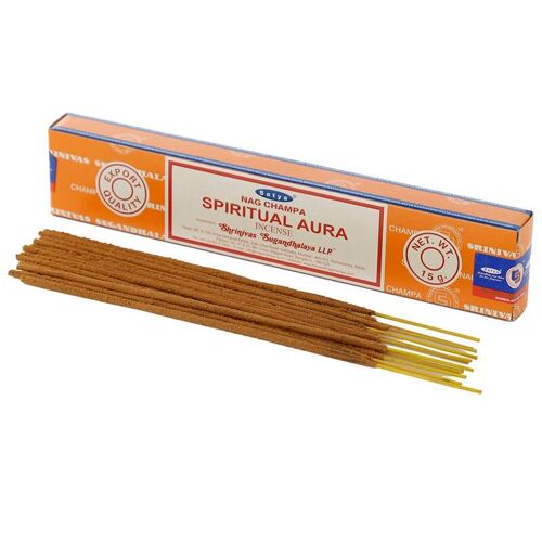 01413 Satya VFM Spiritual Aura Nag Champa Incense Sticks