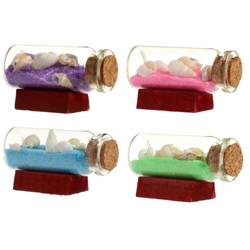 Seaside Souvenir Magnet Coloured Sand & Shells in a Bottle