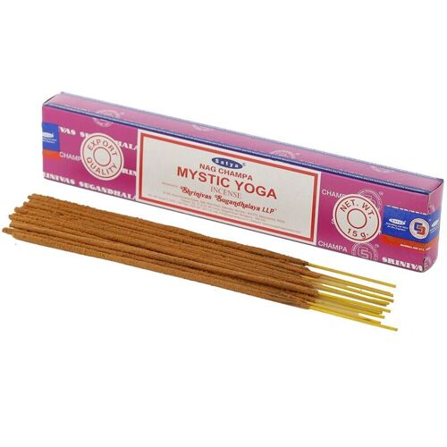 01410 Satya VFM Mystic Yoga Nag Champa Incense Sticks