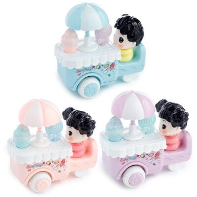Ice Cream Cart Friction Push/Pull Action Toy