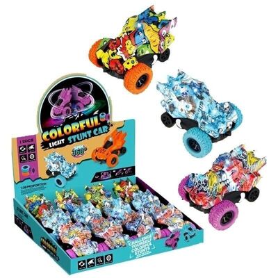 Light Up Stunt Car Action Toy