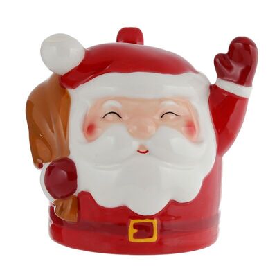 Weihnachten Santa Upside Down Keramik geformte Tasse