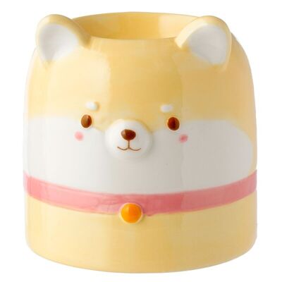 Quemador de aceite de cerámica con forma de perro Shiba Inu de Adoramals Pets