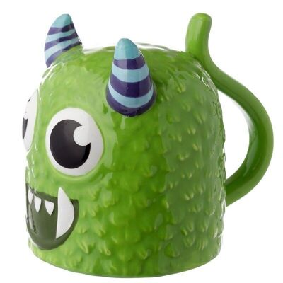Monstarz Monster Green Upside Down Ceramic Shaped Mug