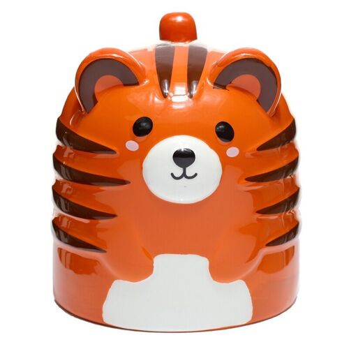 Adoramals Tiger Upside Down Ceramic Shaped Mug