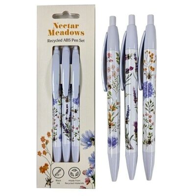 Nectar Meadows Recycled ABS (RABS) Pen Set of 3