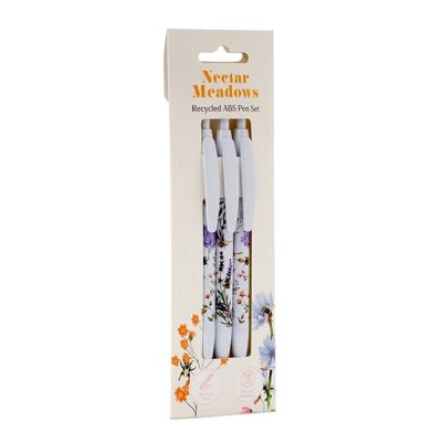 Nectar Meadows Recycled ABS (RABS) Pen Set of 3