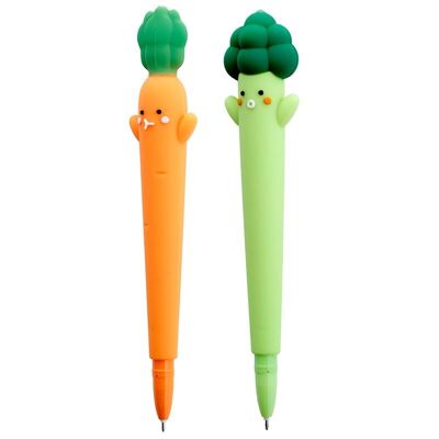 Bolígrafo de punta fina de zanahoria y brócoli de Veg Friends