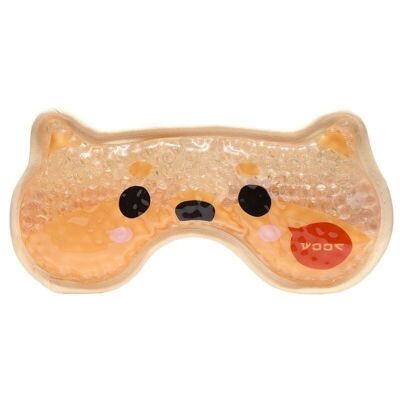 Masque pour les yeux en gel doublé de peluche Adoramals Shiba Inu Dog