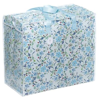 Julie Dodsworth Blue Lavender Garden Zip Up Laundry Storage Bag