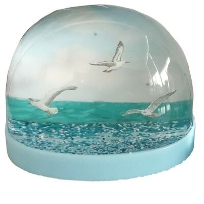 Seagull Buoy Large Glitter Snow Storm