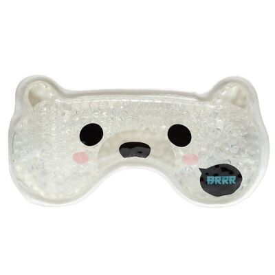 Adoramals Polar Bear Plush Lined Gel Eye Mask