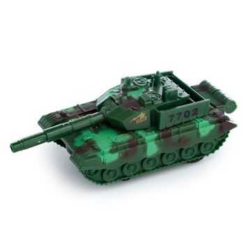 Tank Friction Light Up & Sound Push/Pull Action Toy 4