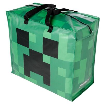 Borsa portabiancheria Minecraft Creeper con cerniera