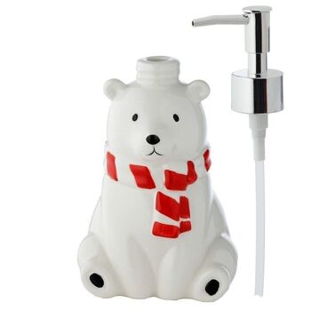 Distributeur de savon en céramique à pompe Polar Bear 2