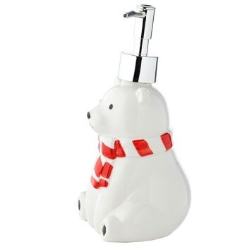 Distributeur de savon en céramique à pompe Polar Bear 3