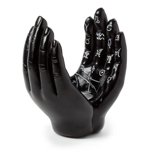 Mantric Hands/Tarot Hands Palms Open Incense Cone Burner