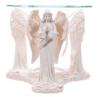 White Praying Angel Figurine Oil Burner & Wax Melt Burner