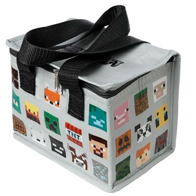 RPET Cool Bag Bolsa de Almuerzo Minecraft Caras